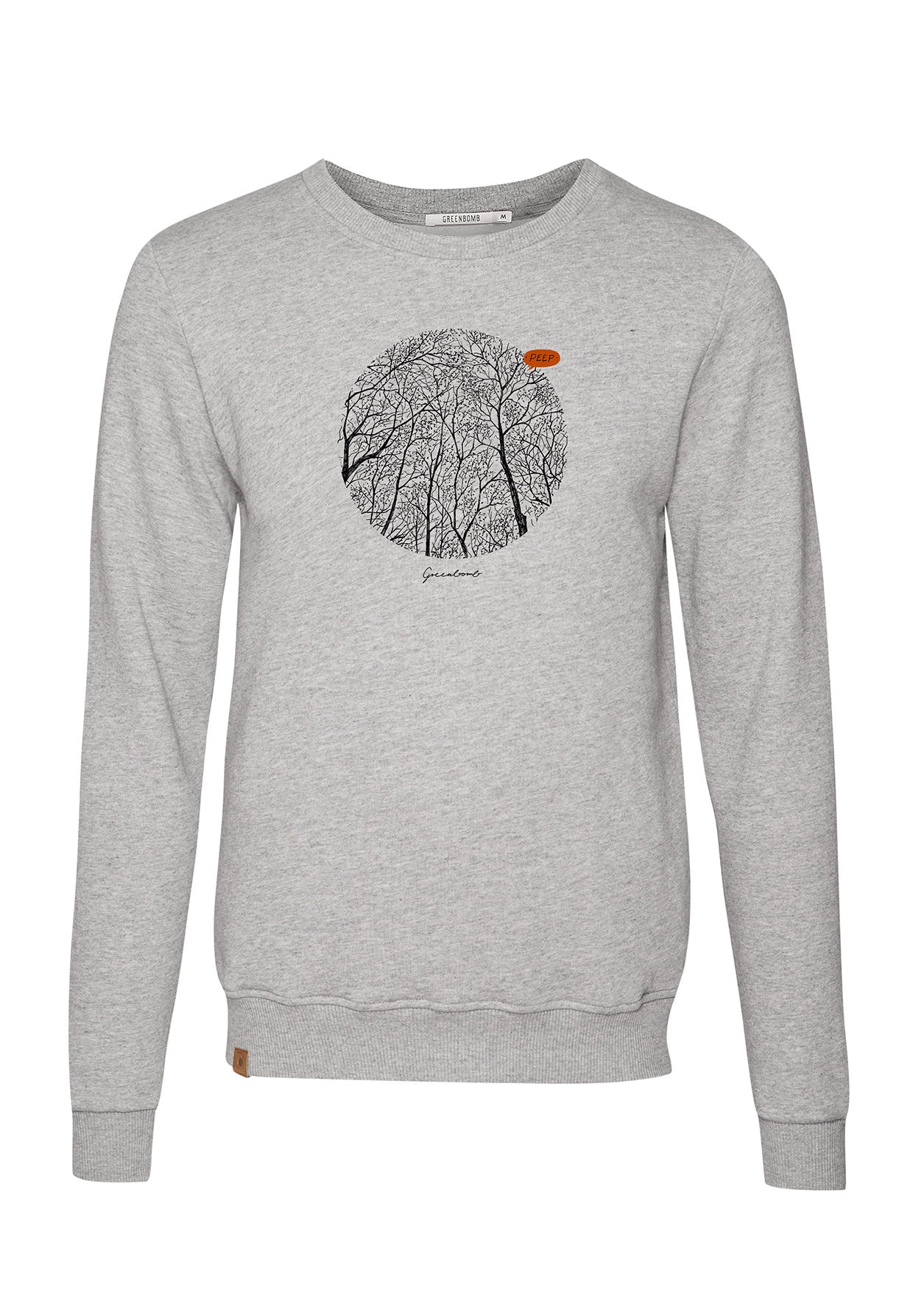Heather Grey: Gemütliches Sweatshirt aus Bio-Baumwolle für Herren [6901]