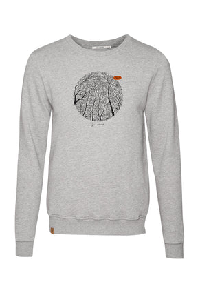 Heather Grey: Gemütliches Sweatshirt aus Bio-Baumwolle für Herren [6901]
