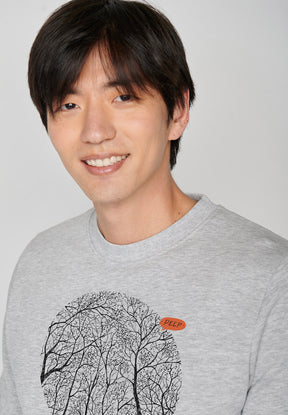 Heather Grey: Gemütliches Sweatshirt aus Bio-Baumwolle für Herren [6903]