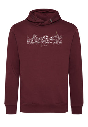 Velvet Rain: Kuschliger Hoodie aus Bio-Baumwolle für Herren [6919]