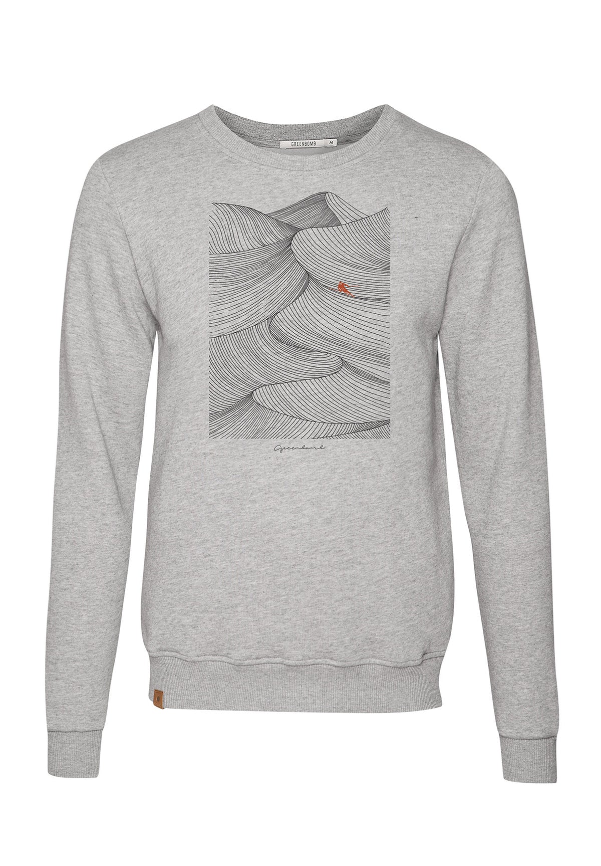Heather Grey: Gemütliches Sweatshirt aus Bio-Baumwolle für Herren [6949]