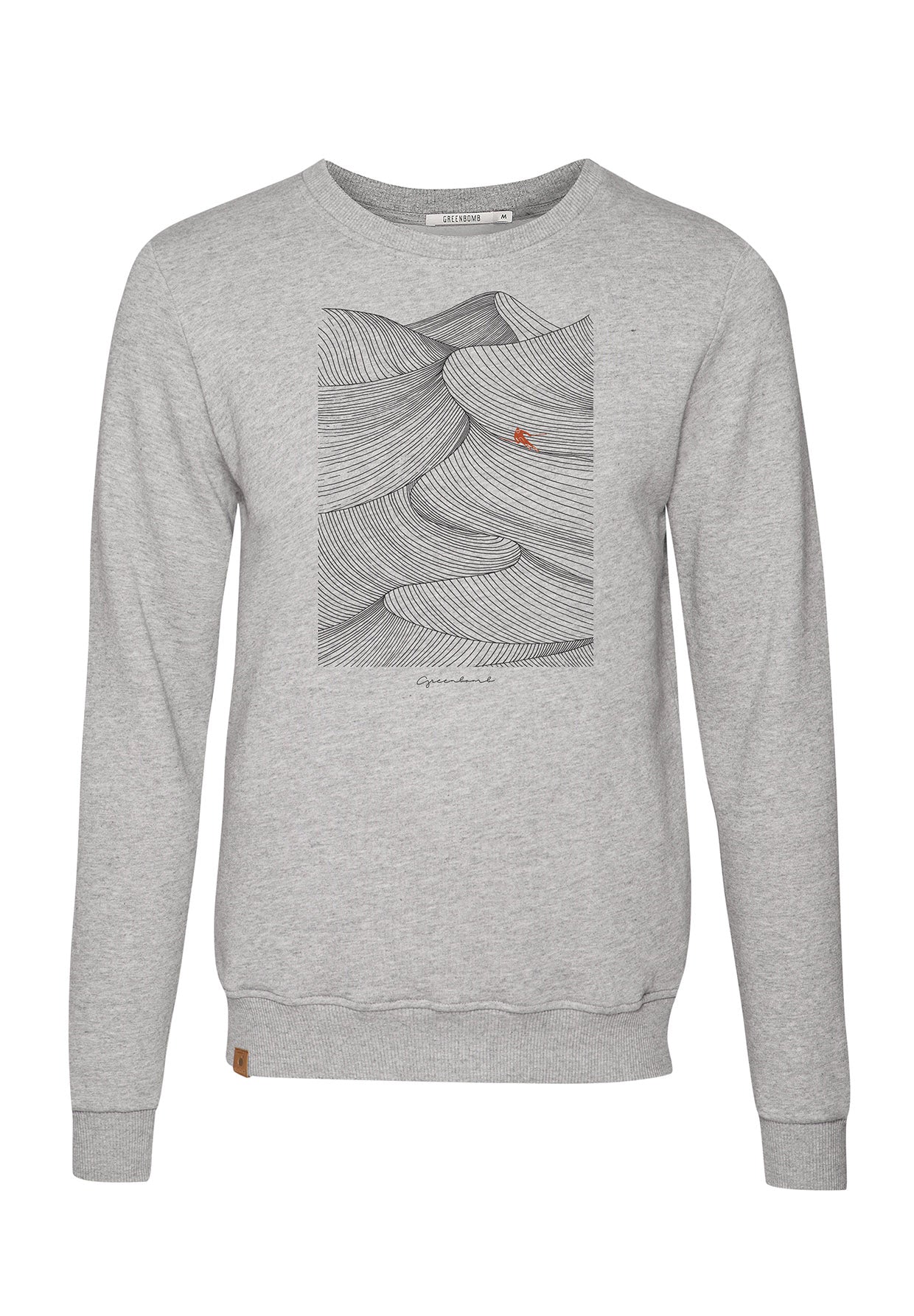 Heather Grey: Gemütliches Sweatshirt aus Bio-Baumwolle für Herren [6949]