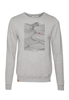Heather Grey: Gemütliches Sweatshirt aus Bio-Baumwolle für Herren [6949]