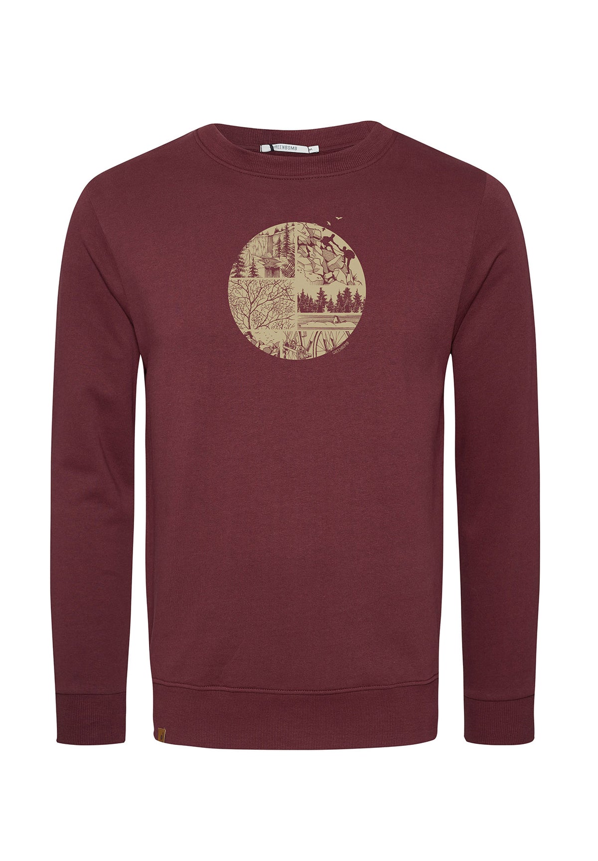 Velvet Rain: Gemütliches Sweatshirt aus Bio-Baumwolle für Herren [6976]