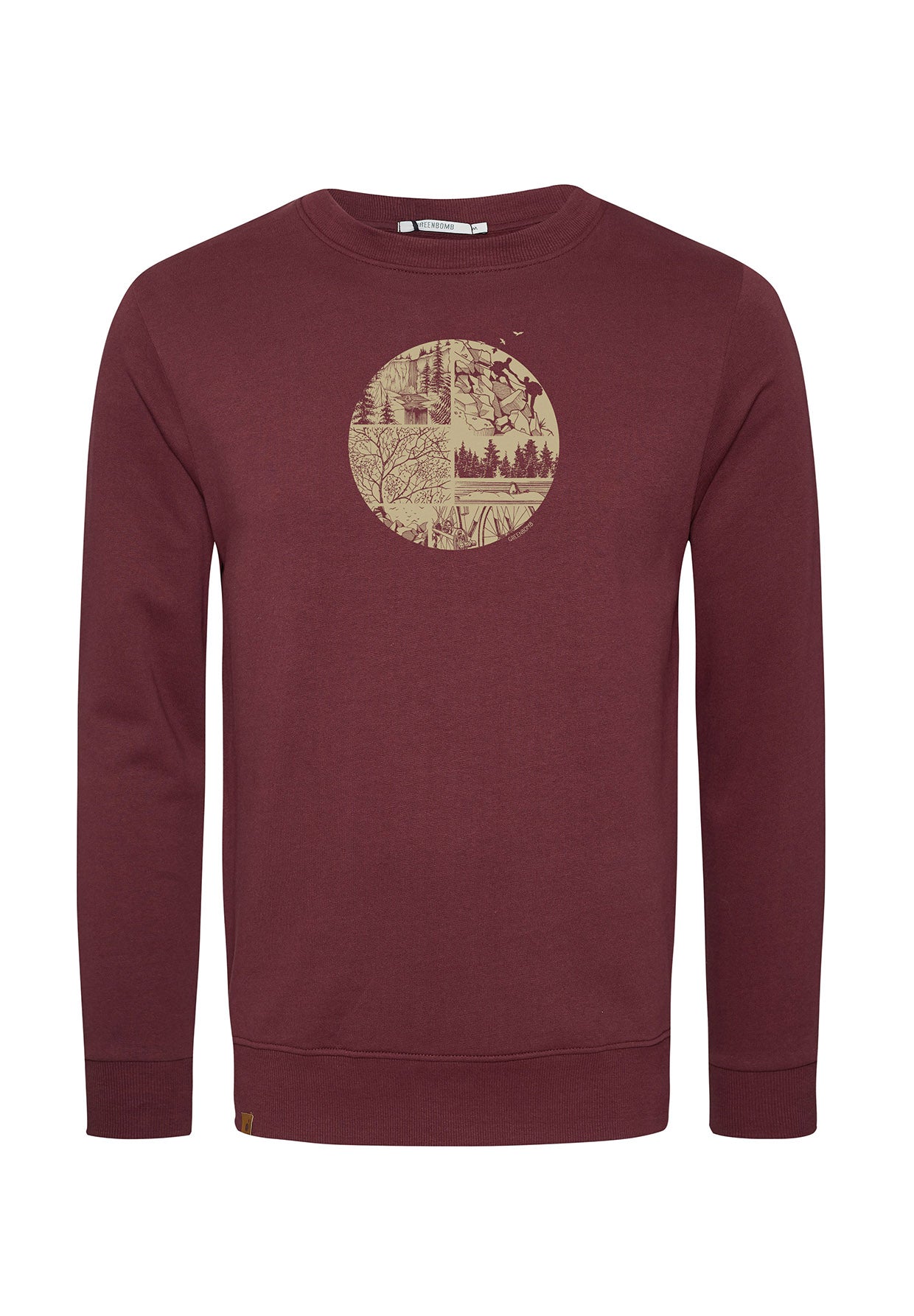 Velvet Rain: Gemütliches Sweatshirt aus Bio-Baumwolle für Herren [6976]