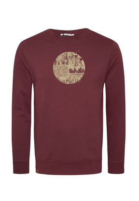 Velvet Rain: Gemütliches Sweatshirt aus Bio-Baumwolle für Herren [6976]