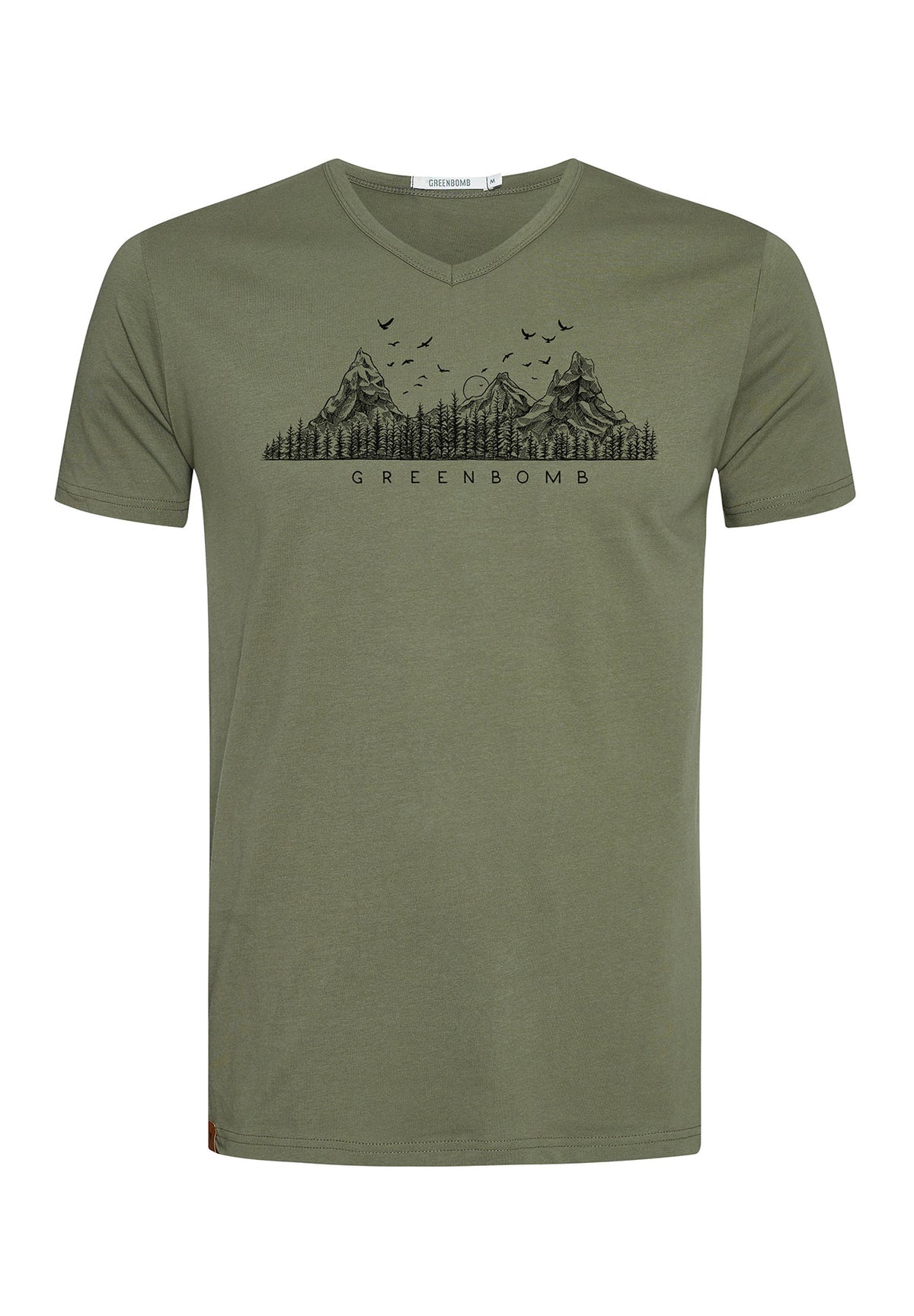 Dirty Olive: Lässiges T-Shirt aus Bio-Baumwolle für Herren [6990]