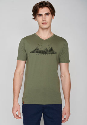 Dirty Olive: Lässiges T-Shirt aus Bio-Baumwolle für Herren [6991]