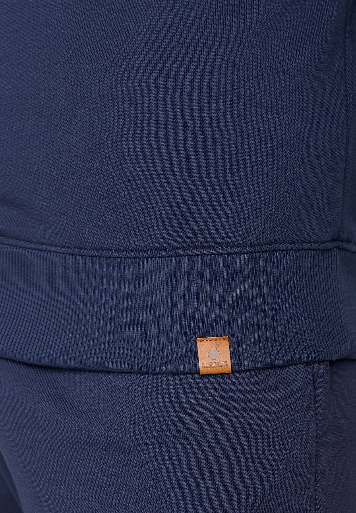 Navy: Gemütliches Sweatshirt aus Bio-Baumwolle für Herren [7003]