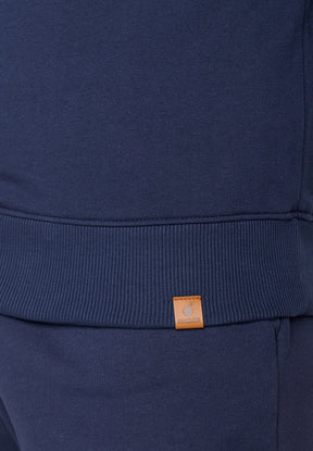 Navy: Gemütliches Sweatshirt aus Bio-Baumwolle für Herren [7003]