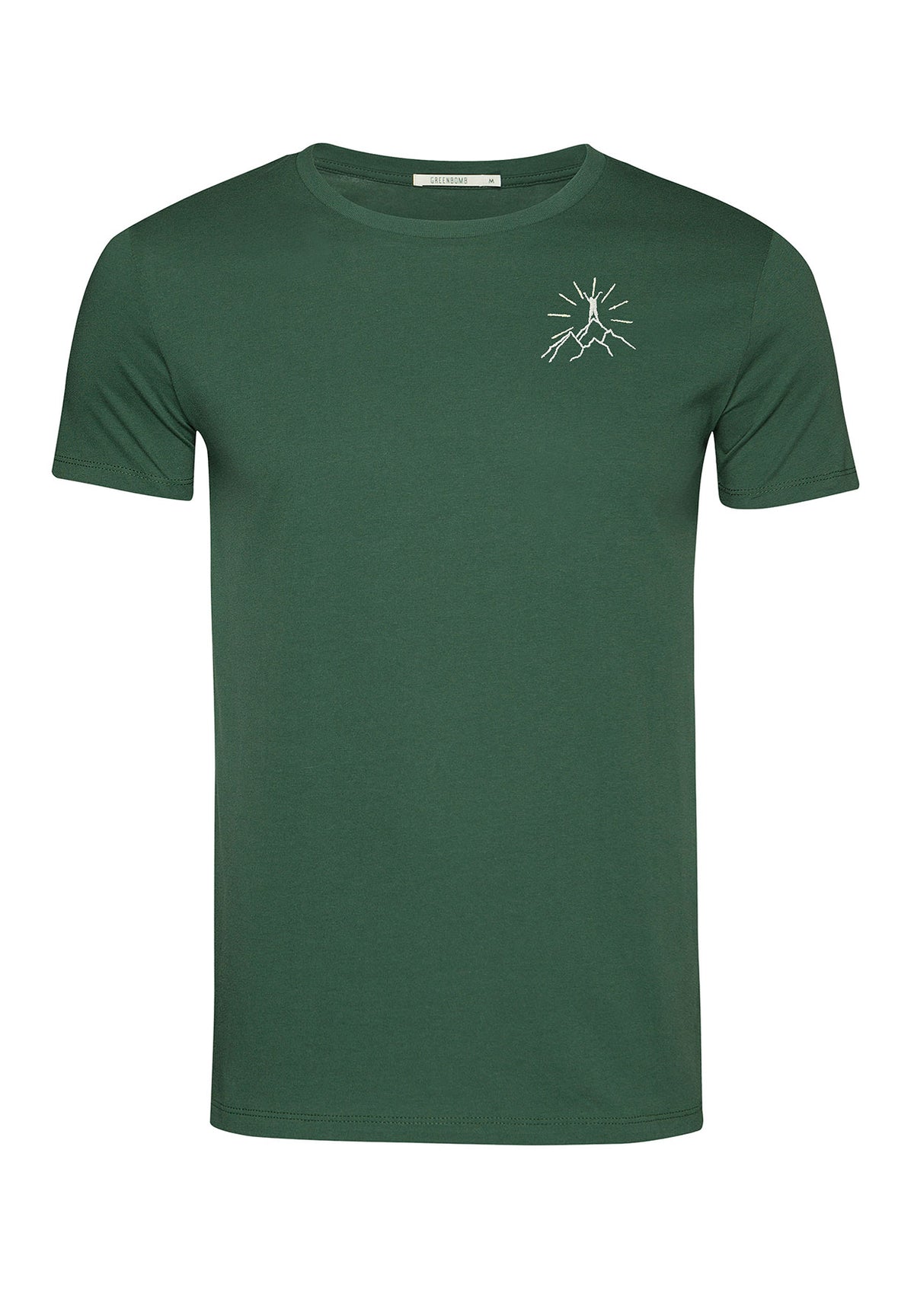Bottle Green: Sportliches T-Shirt aus Bio-Baumwolle für Herren [7005]