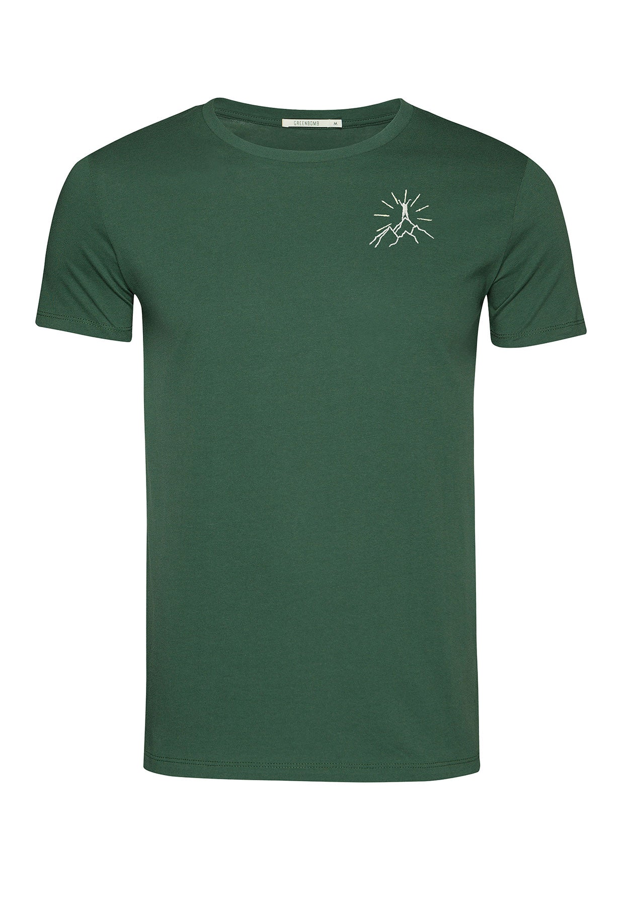 Bottle Green: Sportliches T-Shirt aus Bio-Baumwolle für Herren [7005]