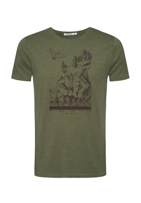 Dirty Olive: Sportliches T-Shirt aus Bio-Baumwolle für Herren [7081]