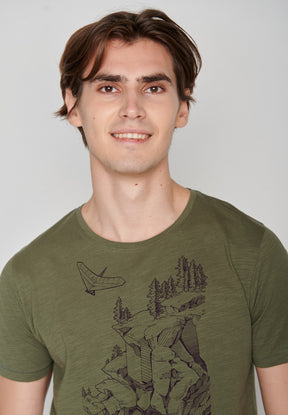 Dirty Olive: Sportliches T-Shirt aus Bio-Baumwolle für Herren [7083]