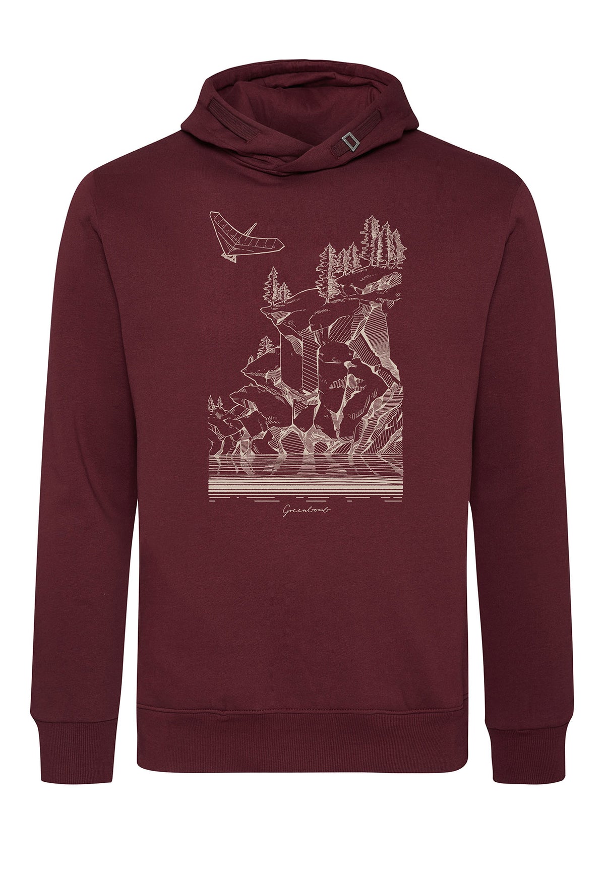 Velvet Rain: Kuschliger Hoodie aus Bio-Baumwolle für Herren [7085]