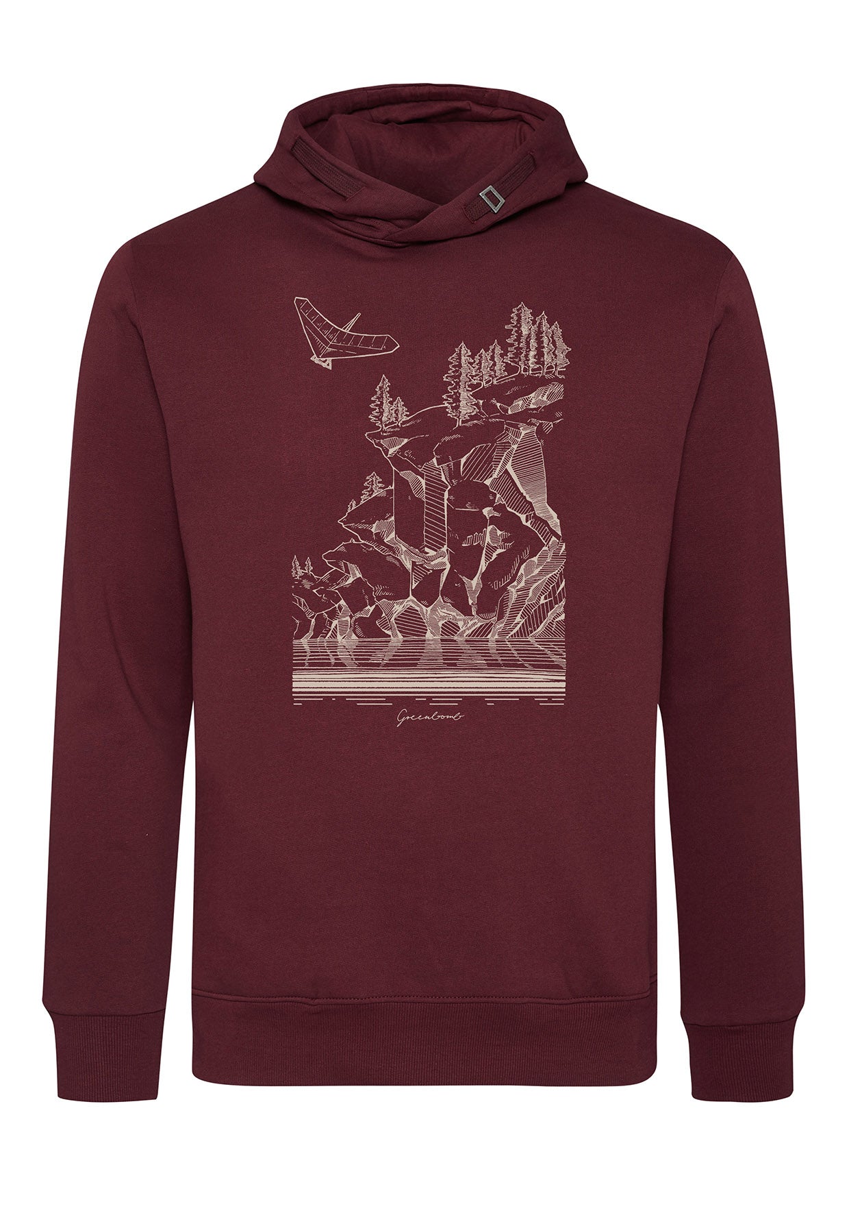 Velvet Rain: Kuschliger Hoodie aus Bio-Baumwolle für Herren [7085]