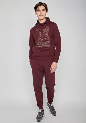 Velvet Rain: Kuschliger Hoodie aus Bio-Baumwolle für Herren [7086]