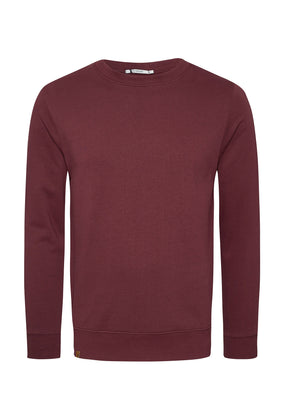 Rot:  Gemütliches Sweatshirt aus Bio-Baumwolle für Herren [7142]