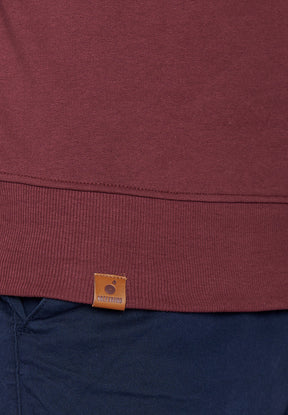 Rot:  Gemütliches Sweatshirt aus Bio-Baumwolle für Herren [7146]