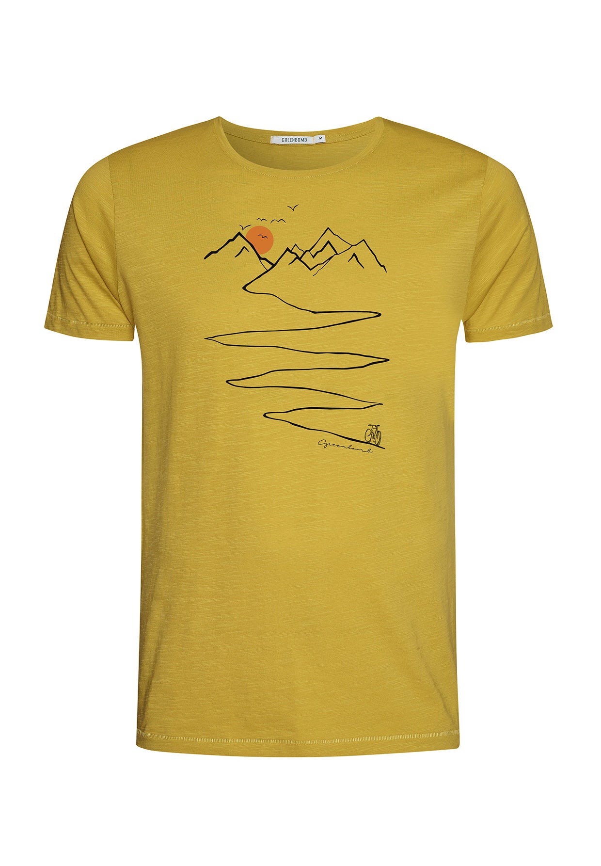Gelb:  Lässiges T-Shirt aus Bio-Baumwolle für Herren [7168]