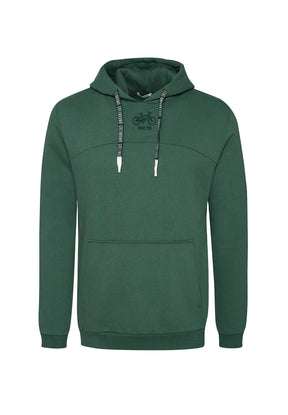 Bottle Green: Lässiger Hoodie aus Bio-Baumwolle für Herren [7173]
