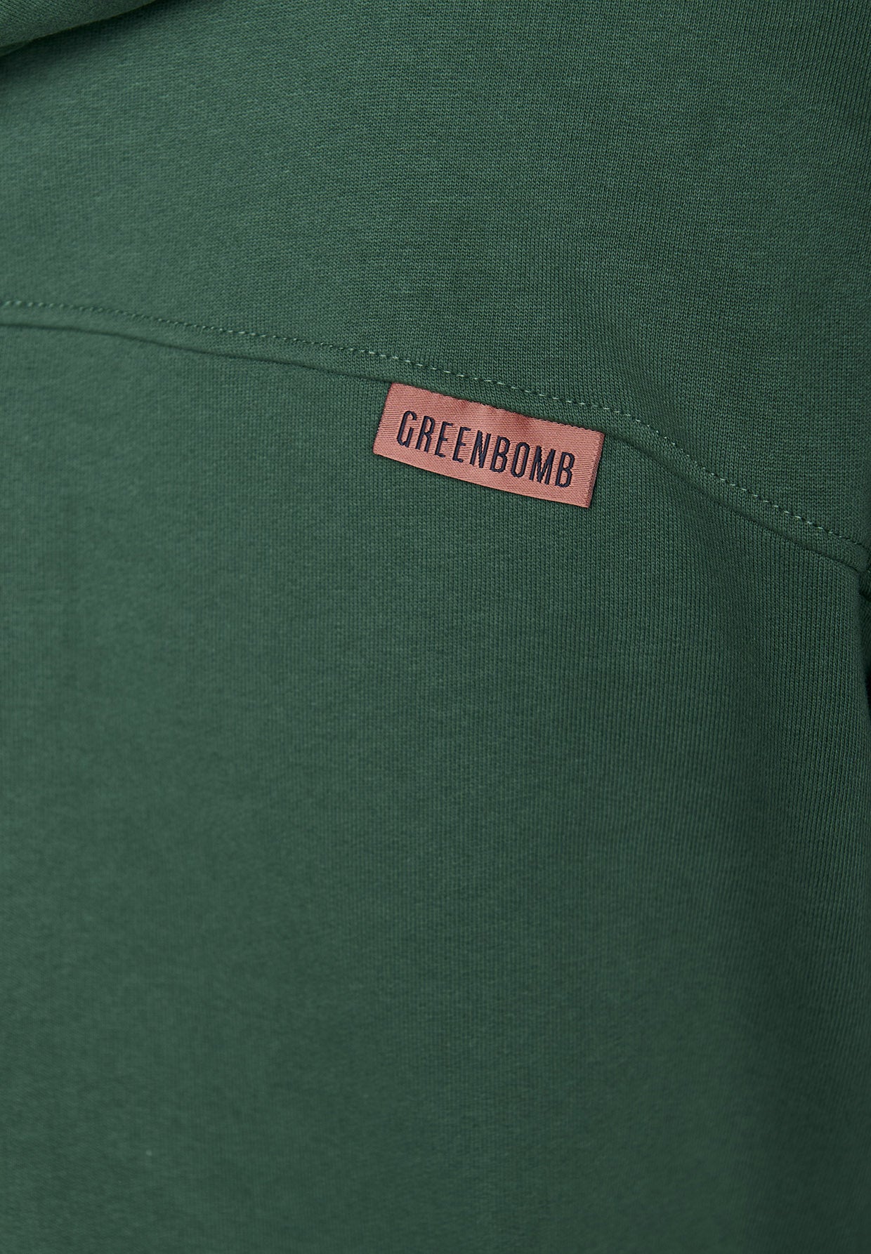 Bottle Green: Lässiger Hoodie aus Bio-Baumwolle für Herren [7176]