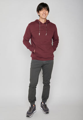 Velvet Rain: Lässiger Hoodie aus Bio-Baumwolle für Herren [7182]