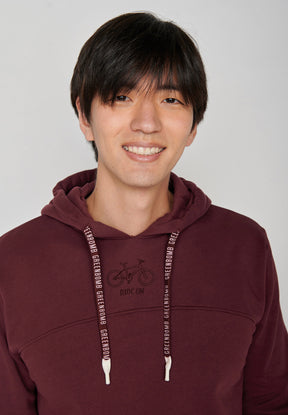 Velvet Rain: Lässiger Hoodie aus Bio-Baumwolle für Herren [7183]