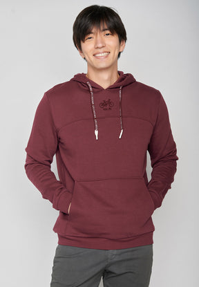 Velvet Rain: Lässiger Hoodie aus Bio-Baumwolle für Herren [7185]