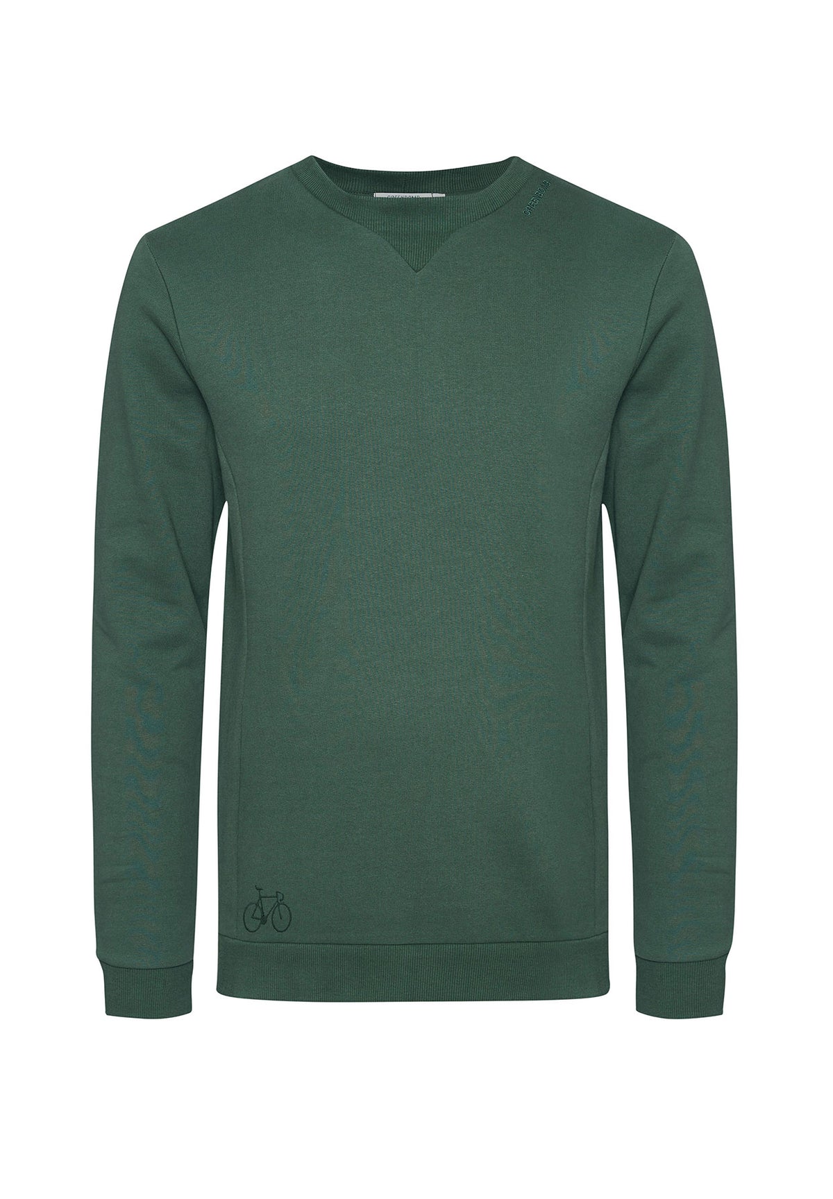 Bottle Green: Lässiges Sweatshirt aus Bio-Baumwolle für Herren [7211]