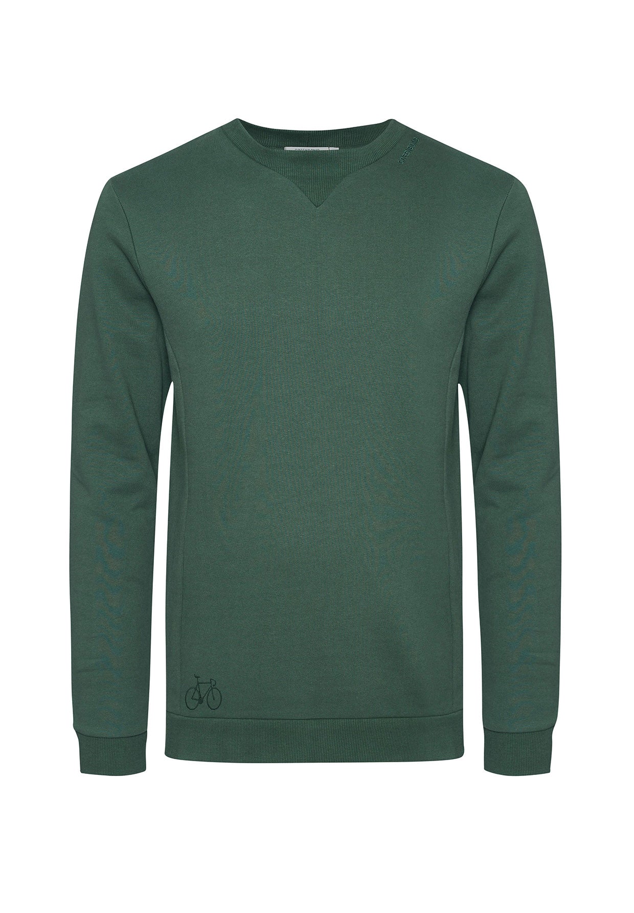 Bottle Green: Lässiges Sweatshirt aus Bio-Baumwolle für Herren [7211]