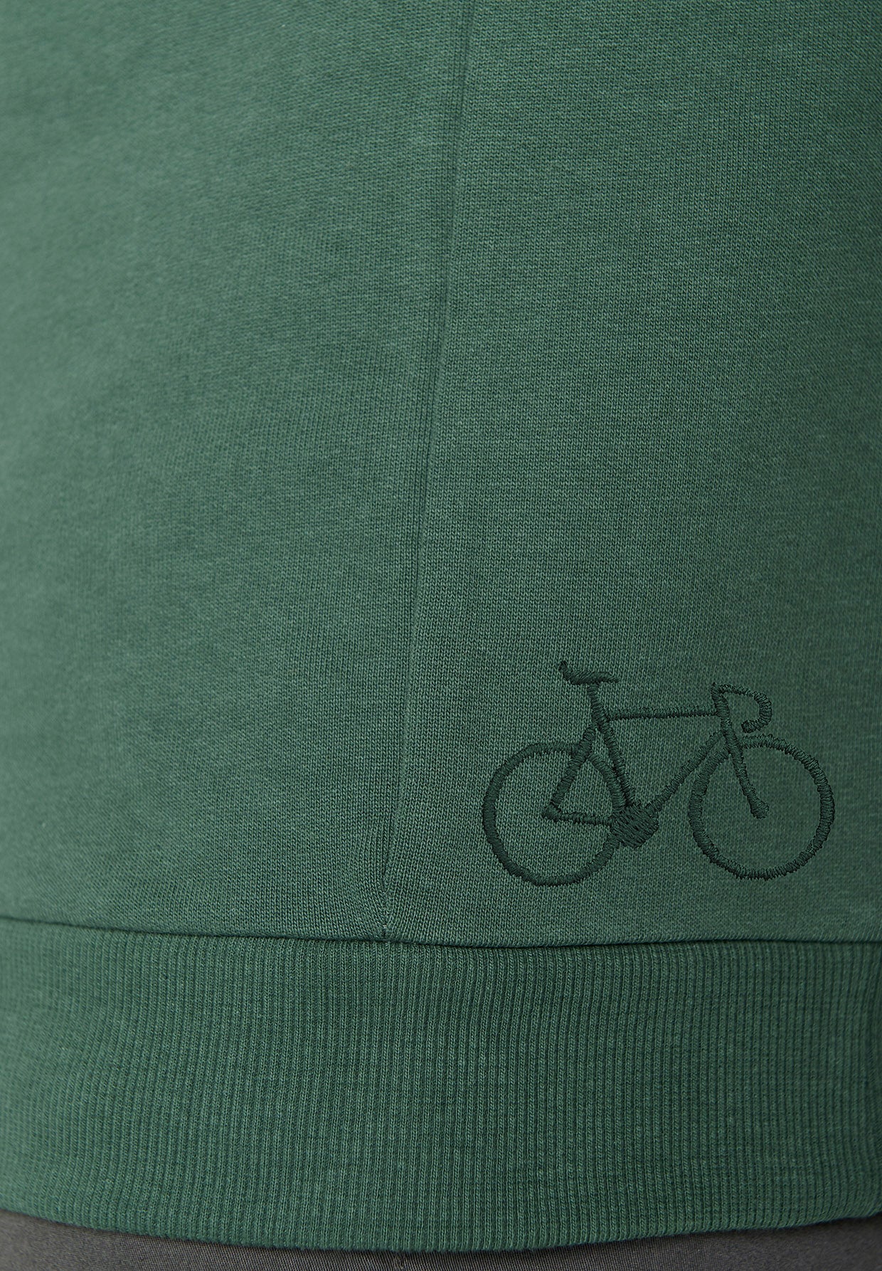 Bottle Green: Lässiges Sweatshirt aus Bio-Baumwolle für Herren [7214]