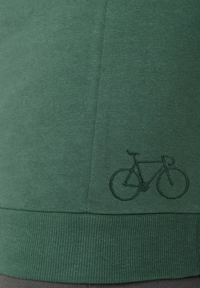 Bottle Green: Lässiges Sweatshirt aus Bio-Baumwolle für Herren [7214]