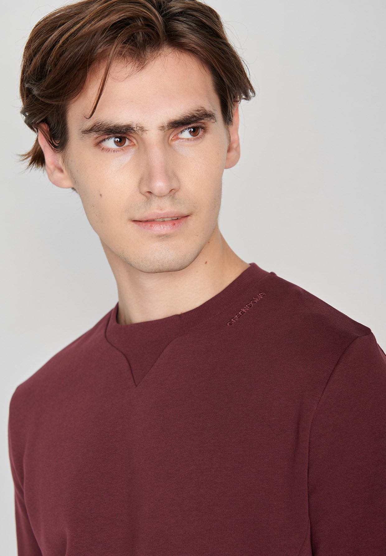 Velvet Rain: Lässiges Sweatshirt aus Bio-Baumwolle für Herren [7218]