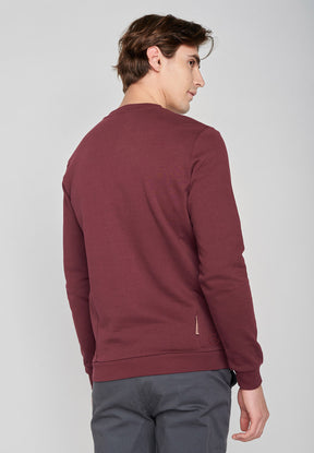 Velvet Rain: Lässiges Sweatshirt aus Bio-Baumwolle für Herren [7221]