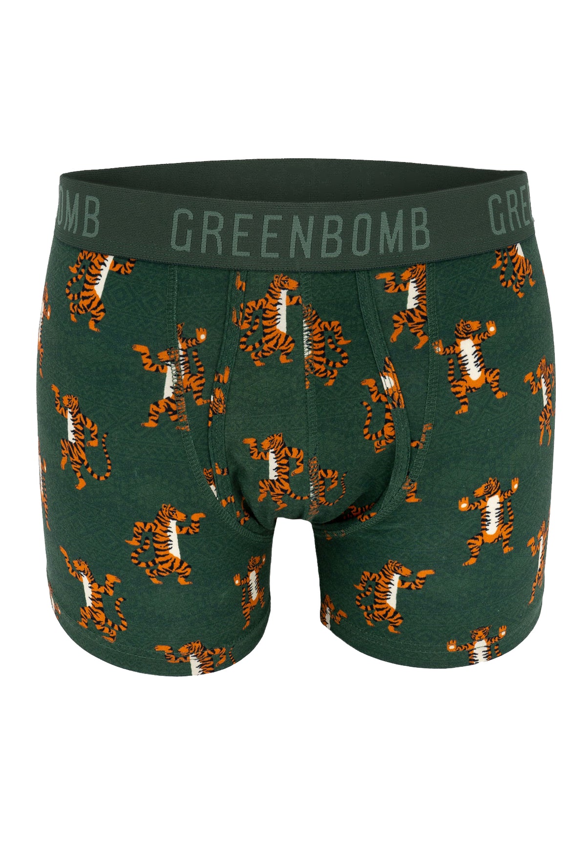 Dark Green: Gemütliche Trunk aus Bio-Baumwoll Mix für Herren [7241]