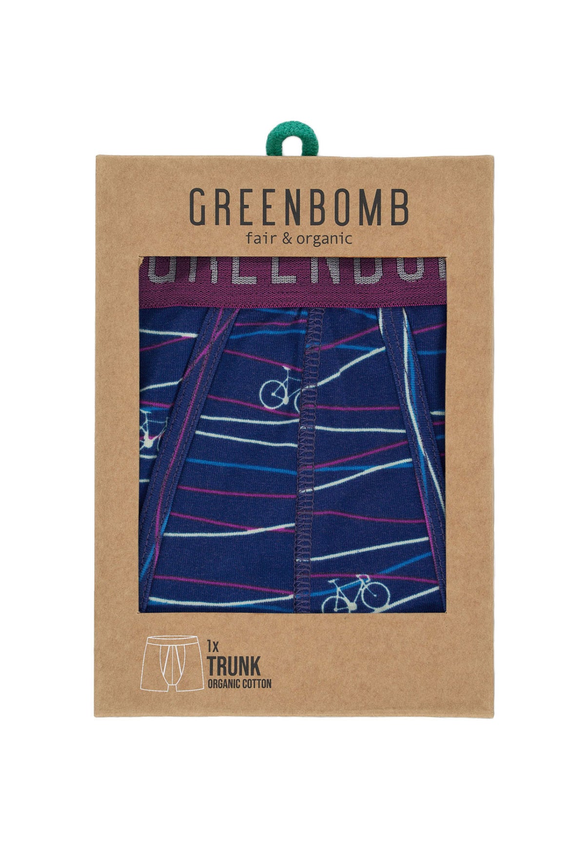Navy: Gemütliche Trunk aus Bio-Baumwoll Mix für Herren [7250]