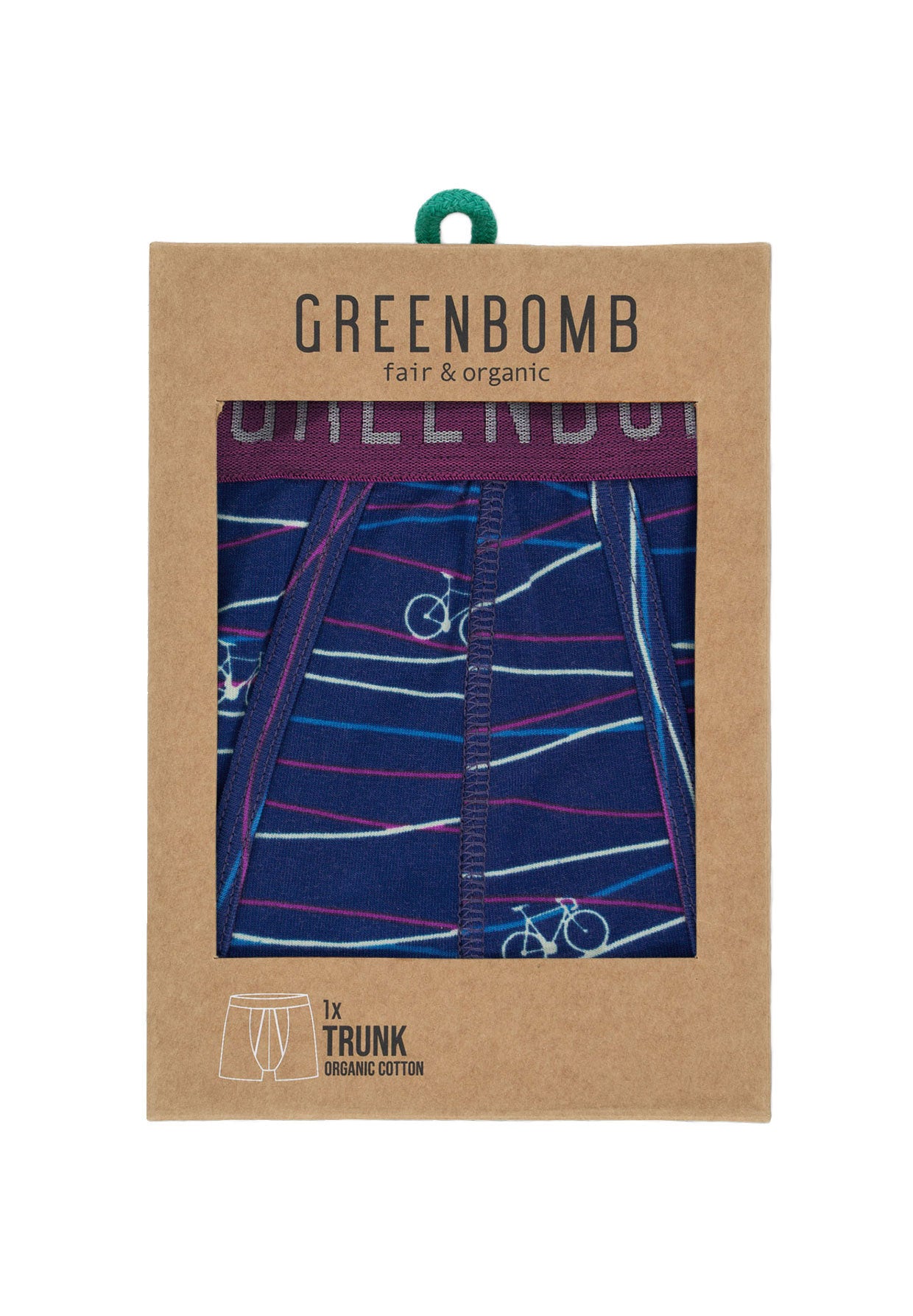 Navy: Gemütliche Trunk aus Bio-Baumwoll Mix für Herren [7250]