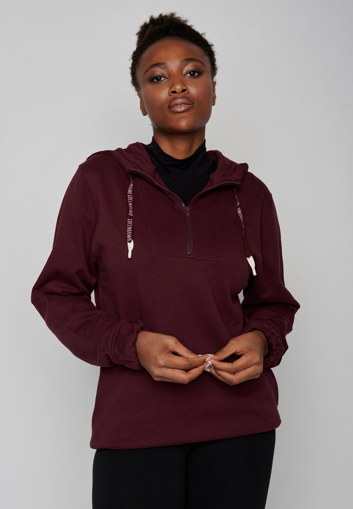 Velvet Rain: Lässiger Half-Zip aus Bio-Baumwolle für Herren [7403]