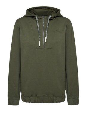 Dirty Olive: Lässiger Half-Zip aus Bio-Baumwolle für Herren [7407]