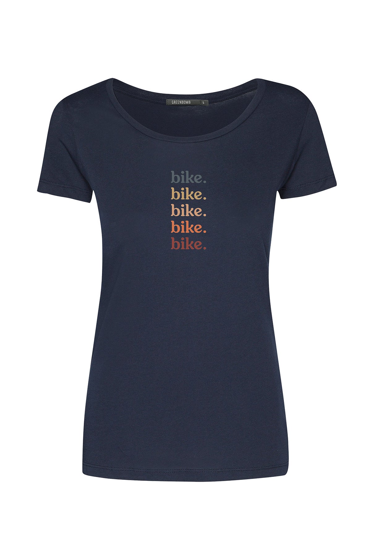 Dark Navy: Sportliches T-Shirt aus Bio-Baumwolle für Damen [7437]