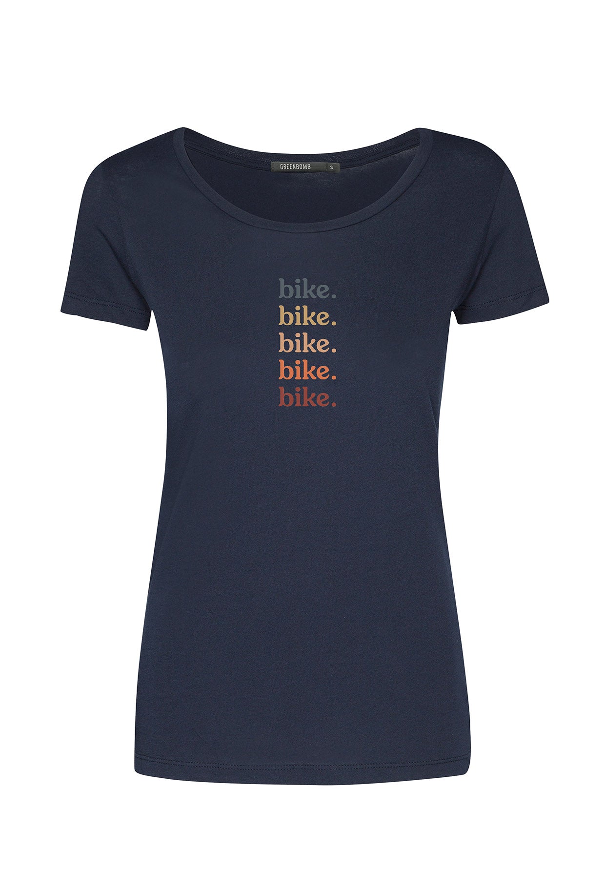 Dark Navy: Sportliches T-Shirt aus Bio-Baumwolle für Damen [7437]