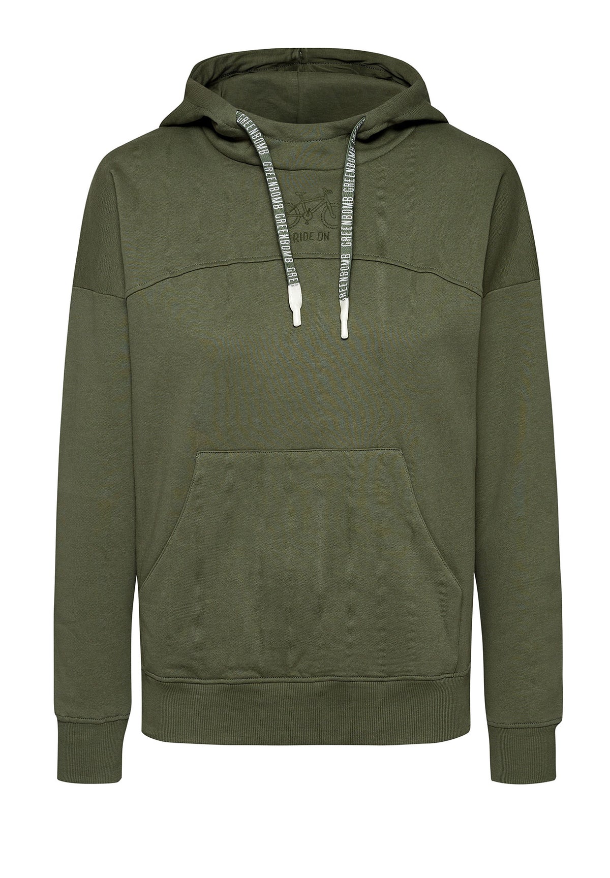 Dirty Olive: Lässiger Hoodie aus Bio-Baumwolle für Damen [7521]