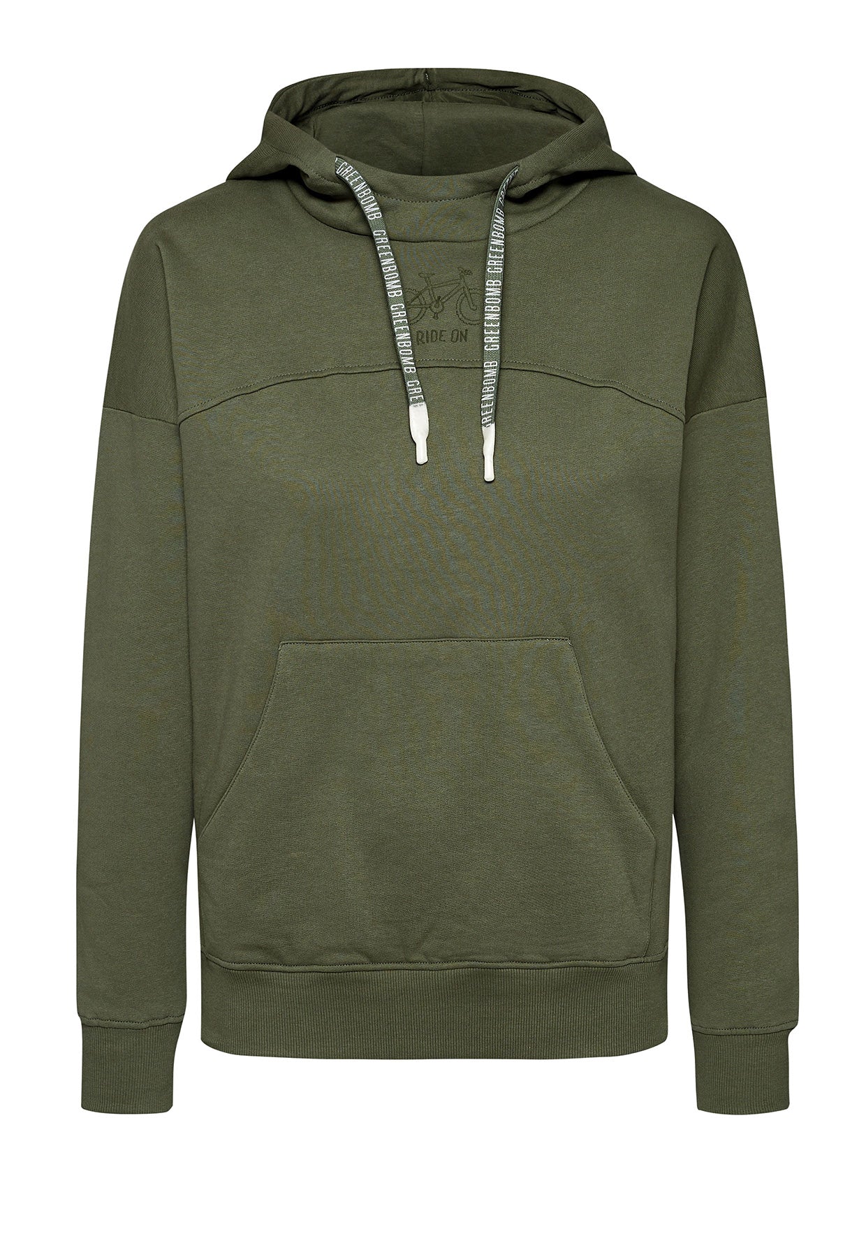 Dirty Olive: Lässiger Hoodie aus Bio-Baumwolle für Damen [7521]