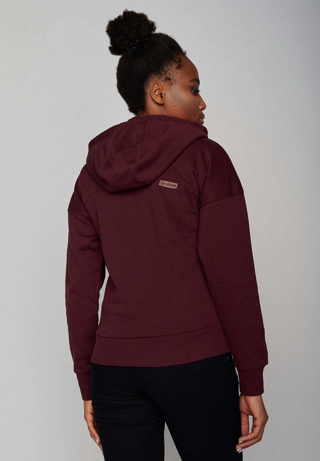 Velvet Rain: Lässiger Hoodie aus Bio-Baumwolle für Damen [7532]