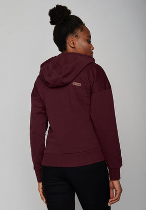 Velvet Rain: Lässiger Hoodie aus Bio-Baumwolle für Damen [7532]