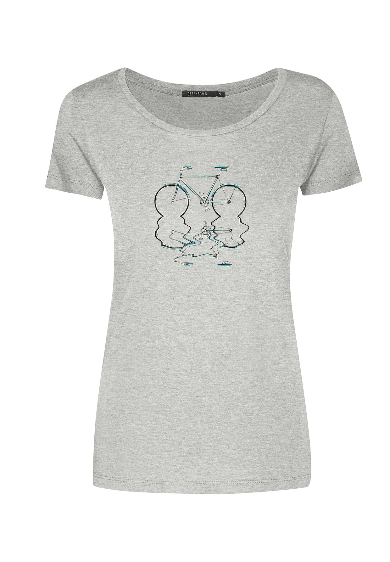 Heather Grey: Lässiges T-Shirt aus Bio-Baumwolle für Damen [7571]
