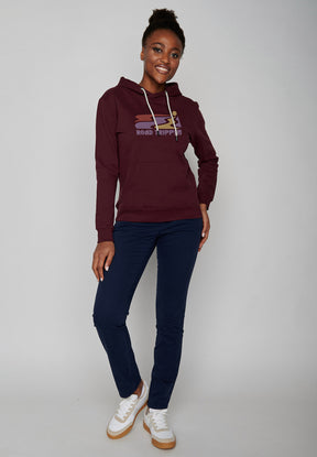 Velvet Rain: Gemütlicher Hoodie aus Bio-Baumwolle für Damen [7814]