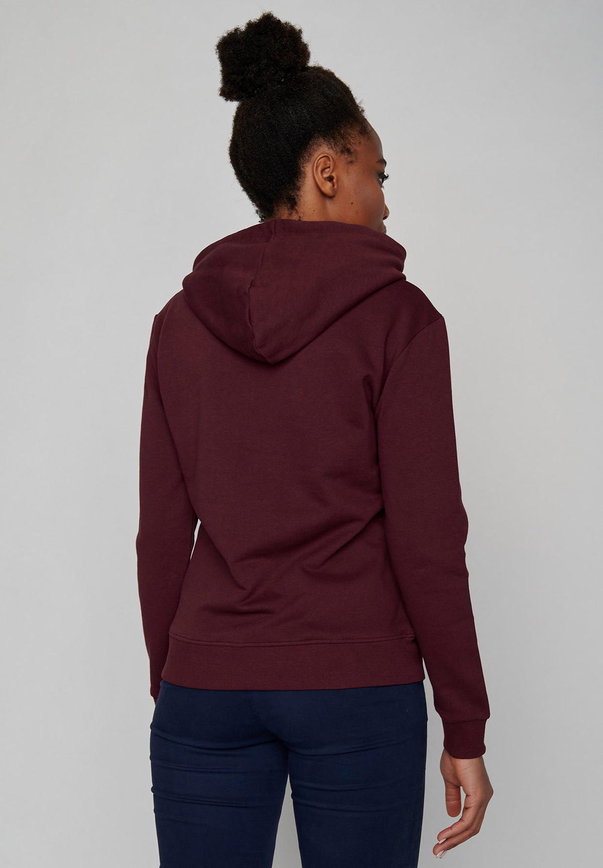 Velvet Rain: Gemütlicher Hoodie aus Bio-Baumwolle für Damen [7816]
