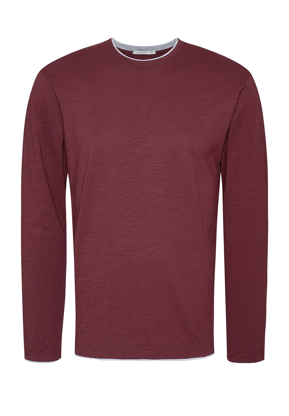 Velvet Rain: Elegantes Longsleeve aus Bio-Baumwolle für Herren [7857]